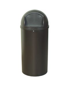 25  Gallon -  Brown Domed  Waste  Receptacles