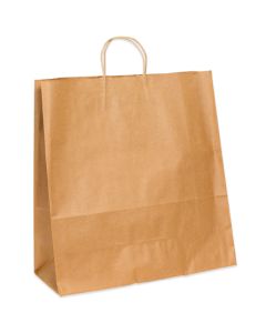 13" x 6" x 15 3/4"  Kraft Paper  Shopping  Bags