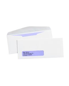 4 1/8" x 9 1/2" - #10  Window Gummed  Business  Envelopes