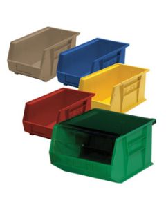 5 1/2" x 14 3/4" x 5" Blue Plastic Stack & Hang Bin Boxes