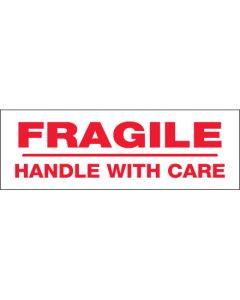 3" x 110 yds. - " Fragile  Handle  With  Care" Tape  Logic®  Pre- Printed  Carton  Sealing  Tape